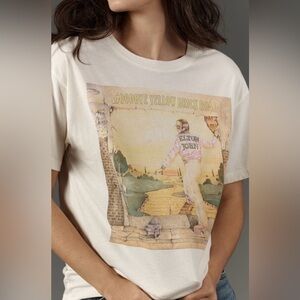 NWT LetLuv Elton John Graphic Tee Goodbye Yellow Brick Road